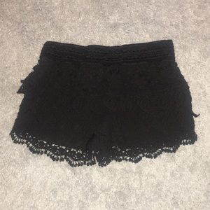 Black Lace Shorts